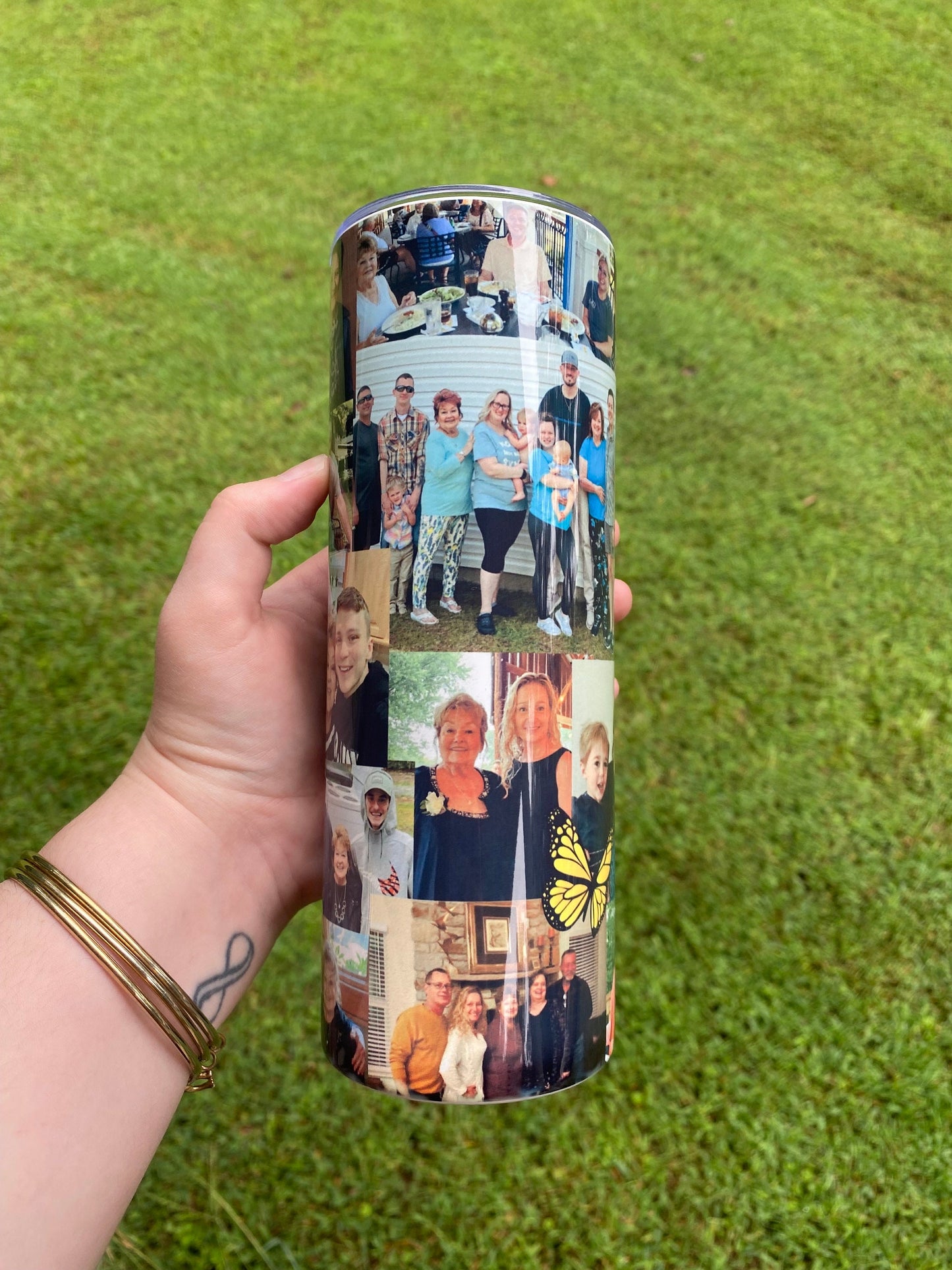 Customizable Collage Tumbler